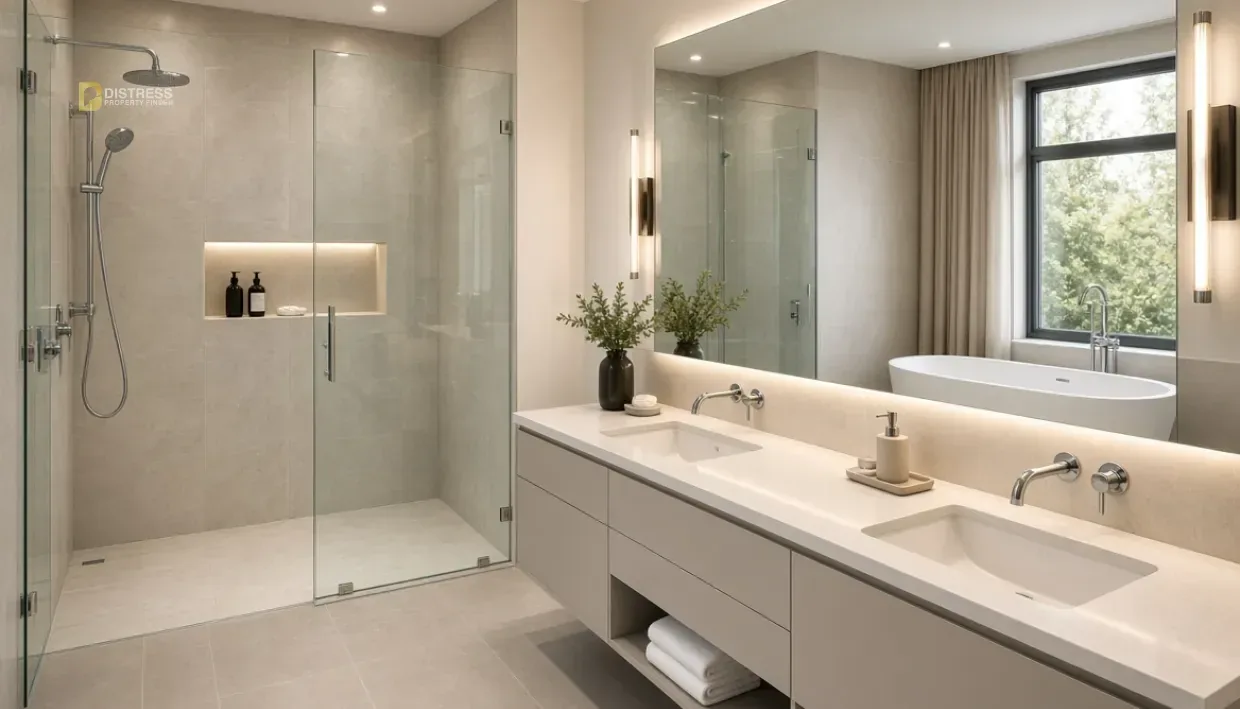 4-Bedroom Townhouse Violet 2 Damac Hills 2 — Bathroom