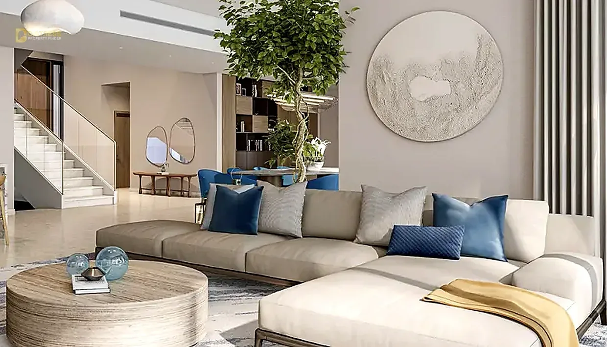 5-Bedroom Villa Address Hillcrest Dubai Hills Estate — Villa Distress Deal In Estate Living Room