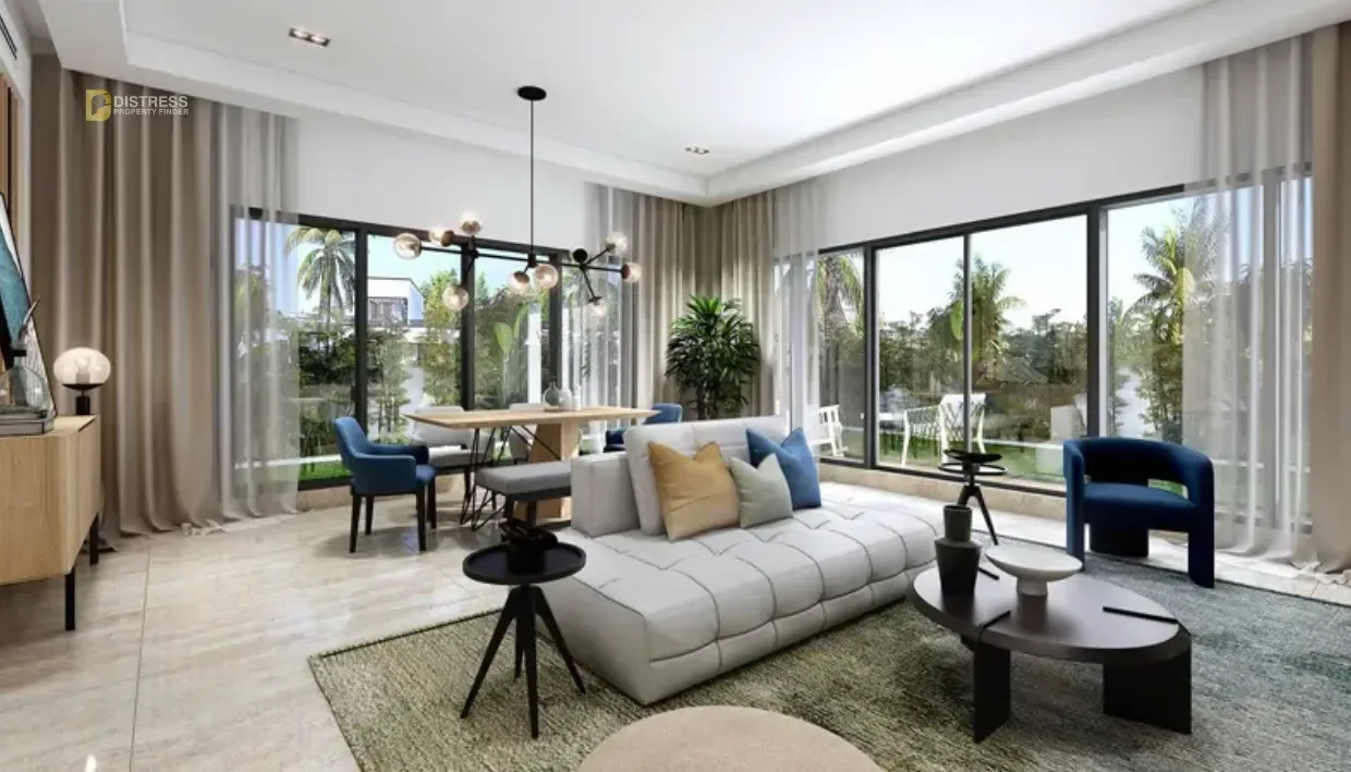 5-Bedroom Villa DAMAC Riverside Dubai Investments Park 2 — Dubai Investments Living Room