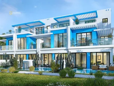 5-Bedroom Townhouse in Santorini, Damac Lagoons, Middle Corner with Vastu Layout