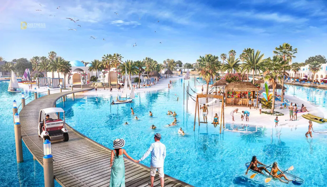 5-Bedroom Townhouse Santorini DAMAC Lagoons — At By Properties Beach