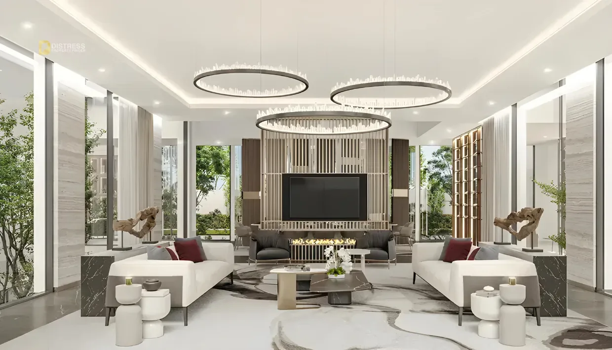 6-Bedroom Villa Autograph Collection Damac Hills — Distress 6br Maid Living Area