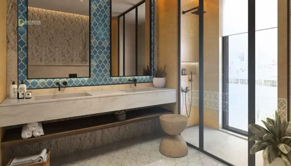 6-Bedroom Villa Morocco DAMAC Lagoons — At By Properties Powder Room