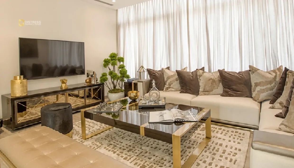 6-Bedroom Villa Trump Estates Damac Hills — International Club Living Room