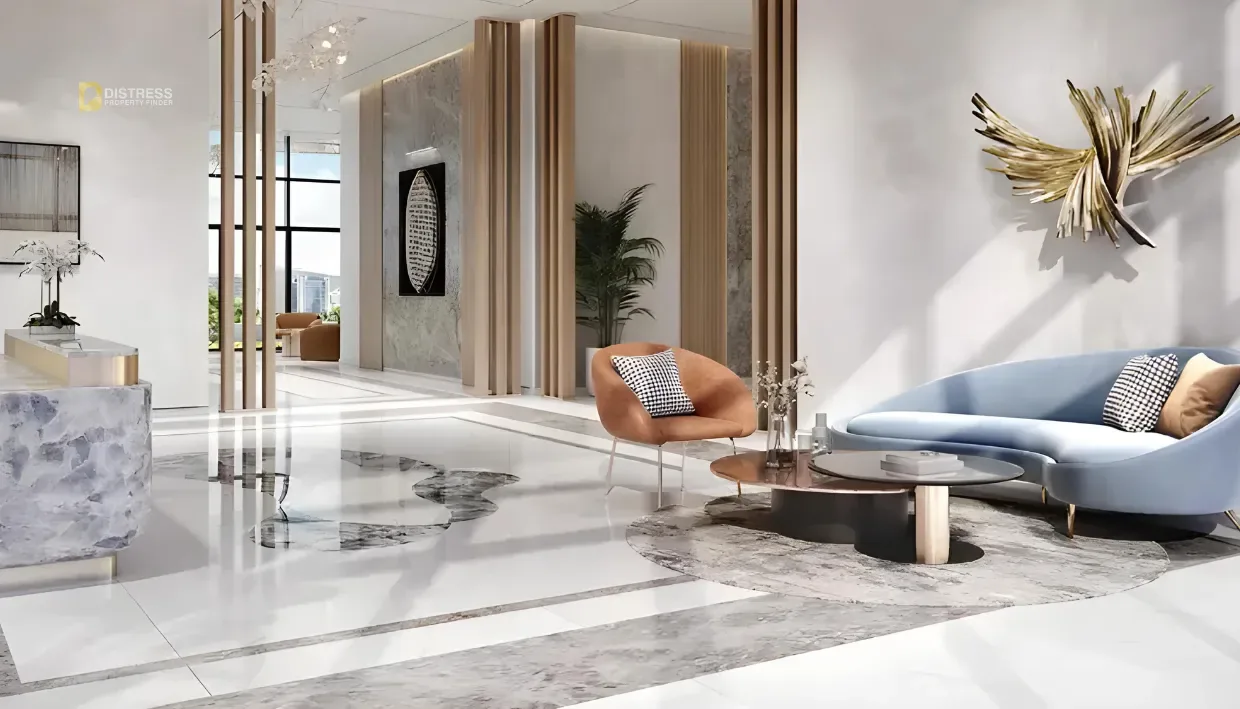 1-Bedroom Apartment Azizi Venice Dubai South — At Lobby Lounge