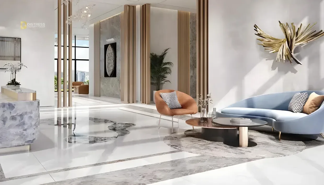 1-Bedroom Apartment Azizi Venice 7 Dubai South. Lobby Lounge. 1-Bedroom Apartment Azizi Venice 7 Dubai South — Lobby Lounge