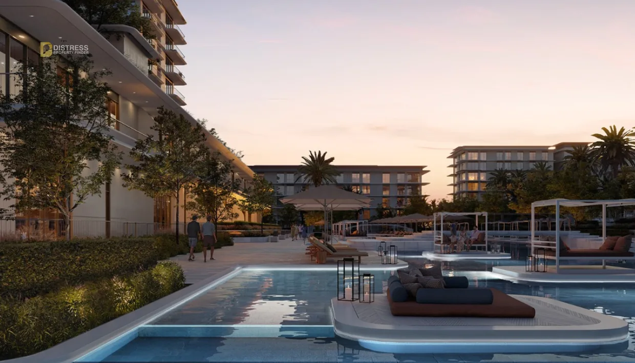 1-Bedroom Apartment Bayline Rashid Yachts & Marina — At By Emaar Pool View