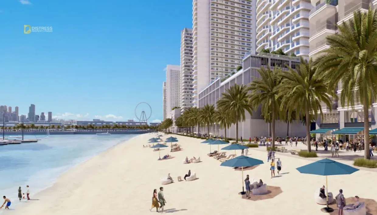 DISTRESS DEAL_ 2-Bedroom Apartment in Beachgate by Address, Emaar Beachfront AED 20K Below Market building