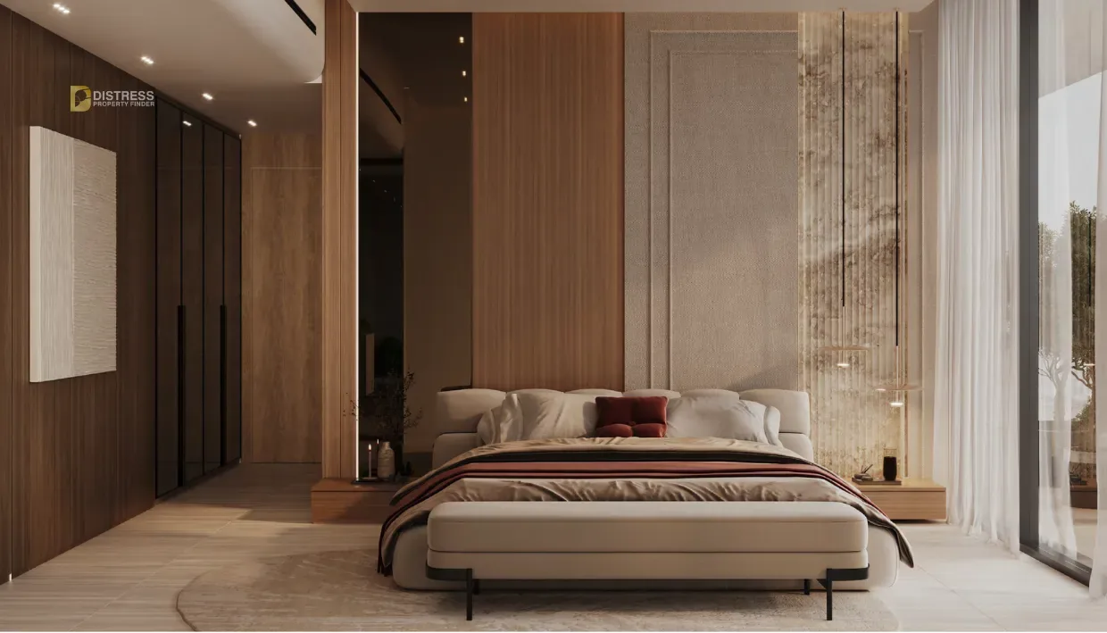 Studio Apartment Binghatti Ruby Jumeirah Village Circle — Bedroom Apartment High Floor Pool View Bedroom