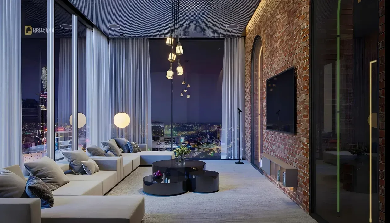 3-Bedroom Apartment Claydon House Meydan Horizon — By Properties At Meydan Horizon Tv Lounge
