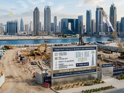 Commercial Property | Land for Sale on Business Bay Main Road | G+Unlimited Height Permission | AED 380,000,000