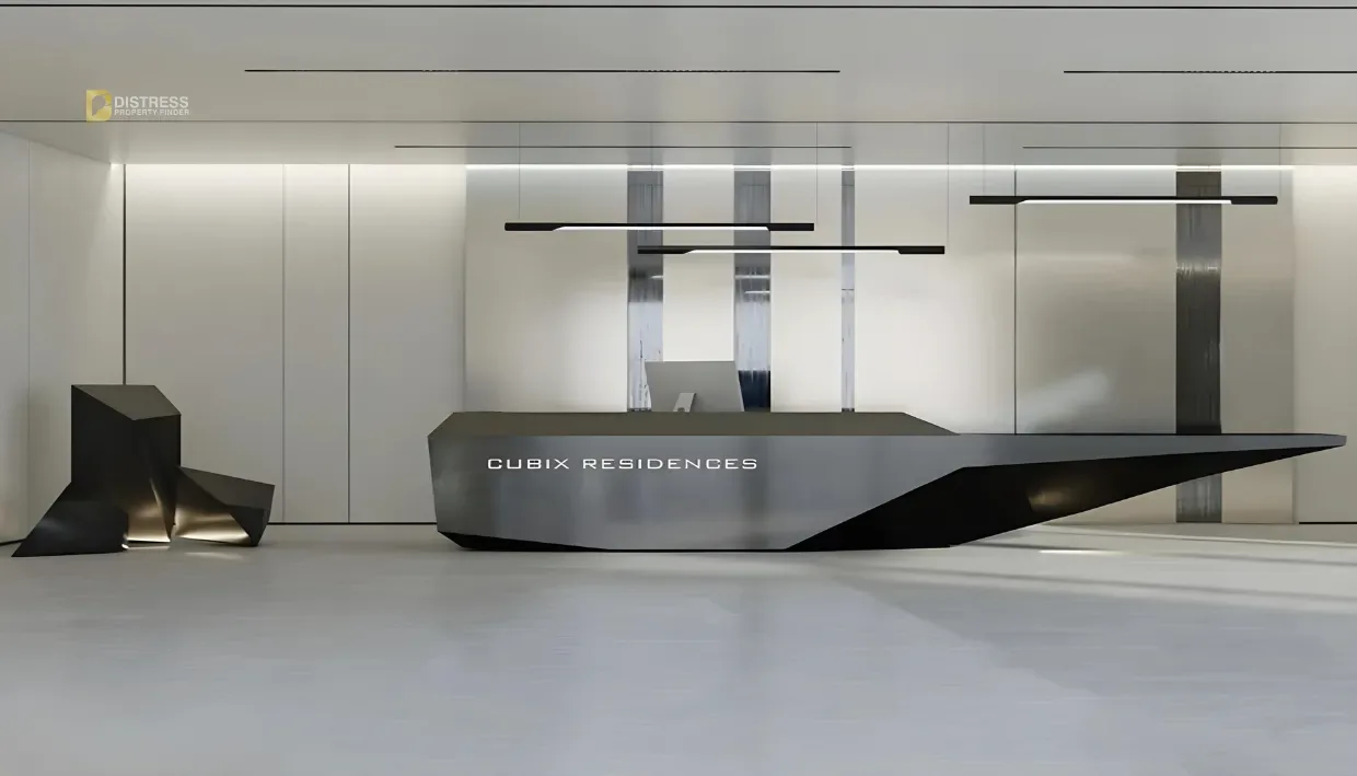 2-Bedroom Apartment Cubix Residences Jumeirah Village Circle — Residences At Dubai By Qube Development Lobby