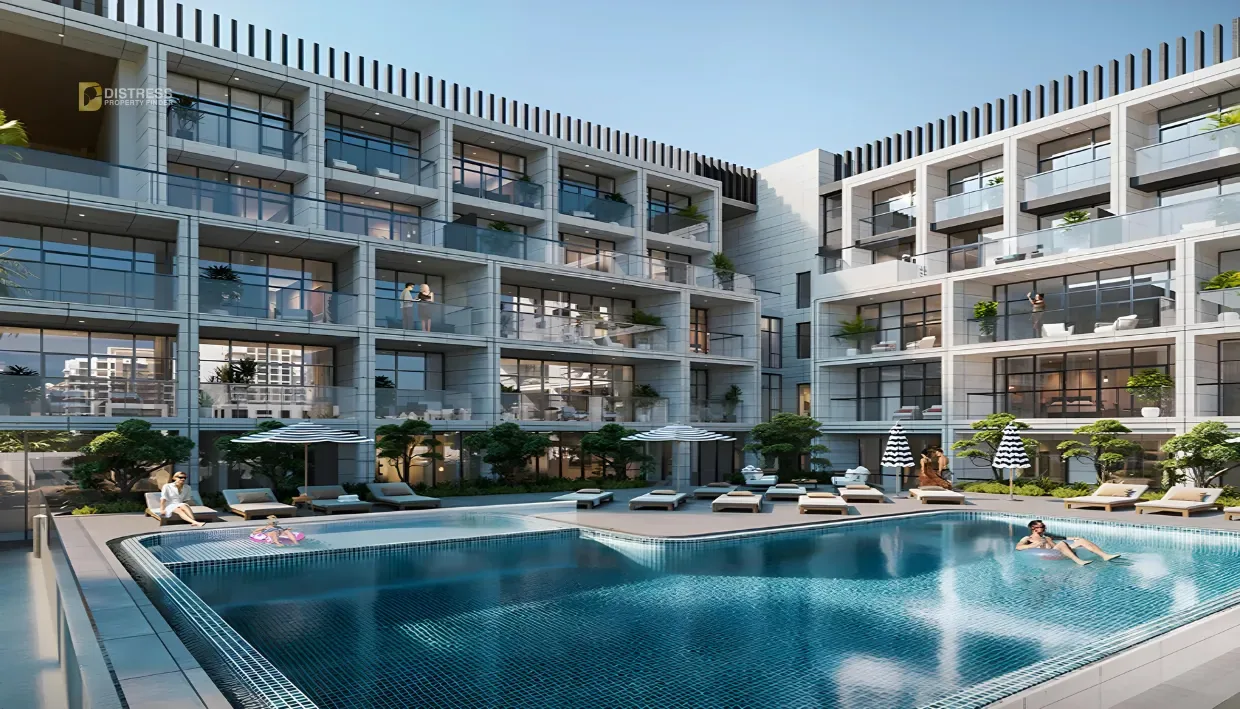 2-Bedroom Apartment Cubix Residences Jumeirah Village Circle — Residences At Dubai By Qube Development Swimming