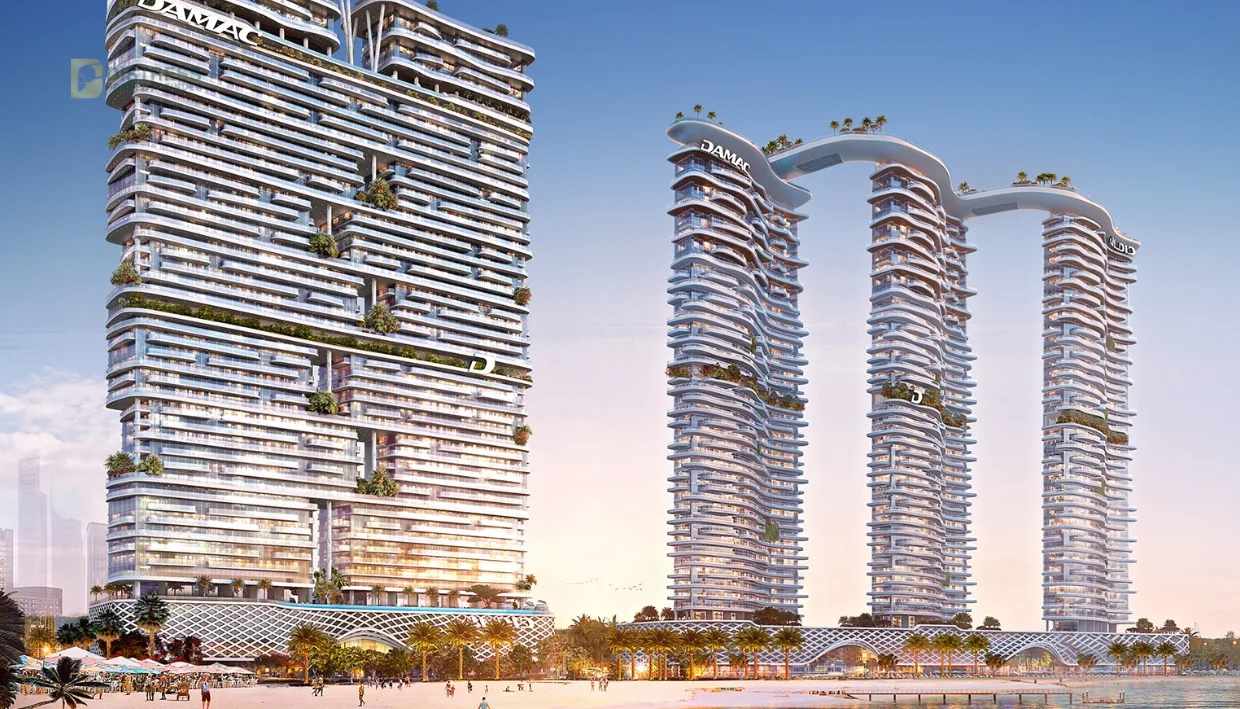 Distress Deal DAMAC Bay 2 1BR Apartment in Dubai Harbour 6.1% Below OP Beachfront and Palm Jumeirah View