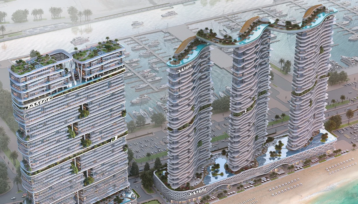 Distress Deal _ DAMAC Bay 2 _ 1BR Apartment in Dubai Harbour _ 6.1% Below OP _ Beachfront and Palm Jumeirah Vi - ii