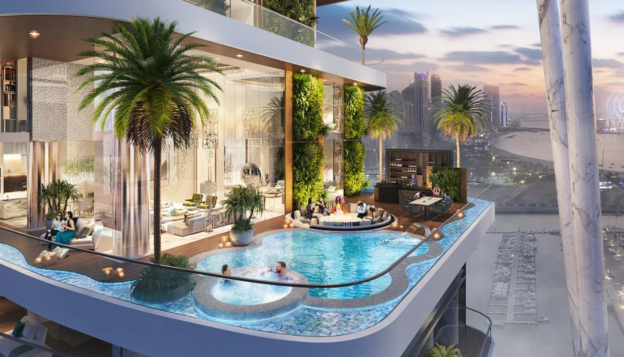 Distress Deal _ DAMAC Bay 2 _ 1BR Apartment in Dubai Harbour _ 6.1% Below OP _ Beachfront and Palm Jumeirah Vi - iv