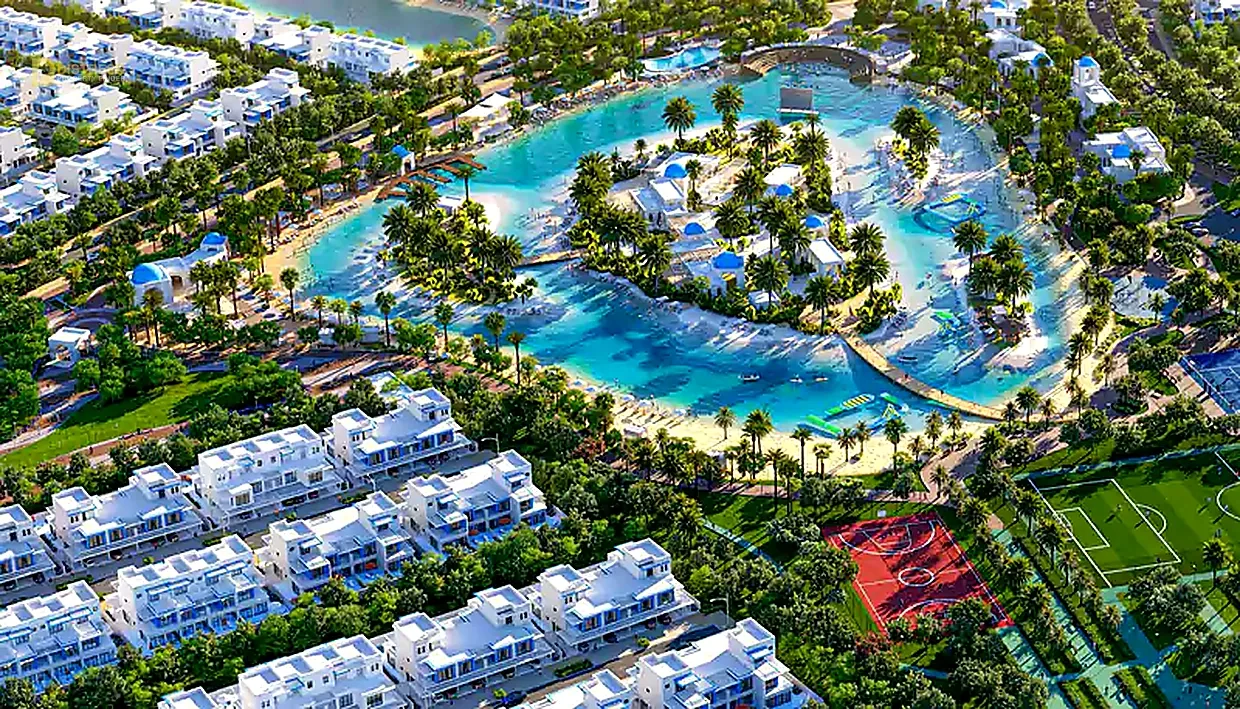 4-Bedroom Townhouse Malta 1 DAMAC Lagoons — 4br Single Row At OP DLD Distres