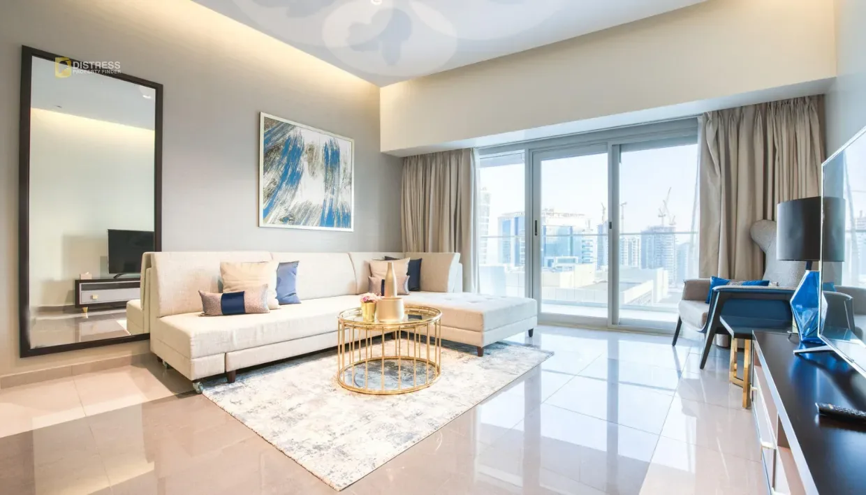 1-Bedroom Apartment DAMAC Maison Prive - Tower B Business Bay — Living Room