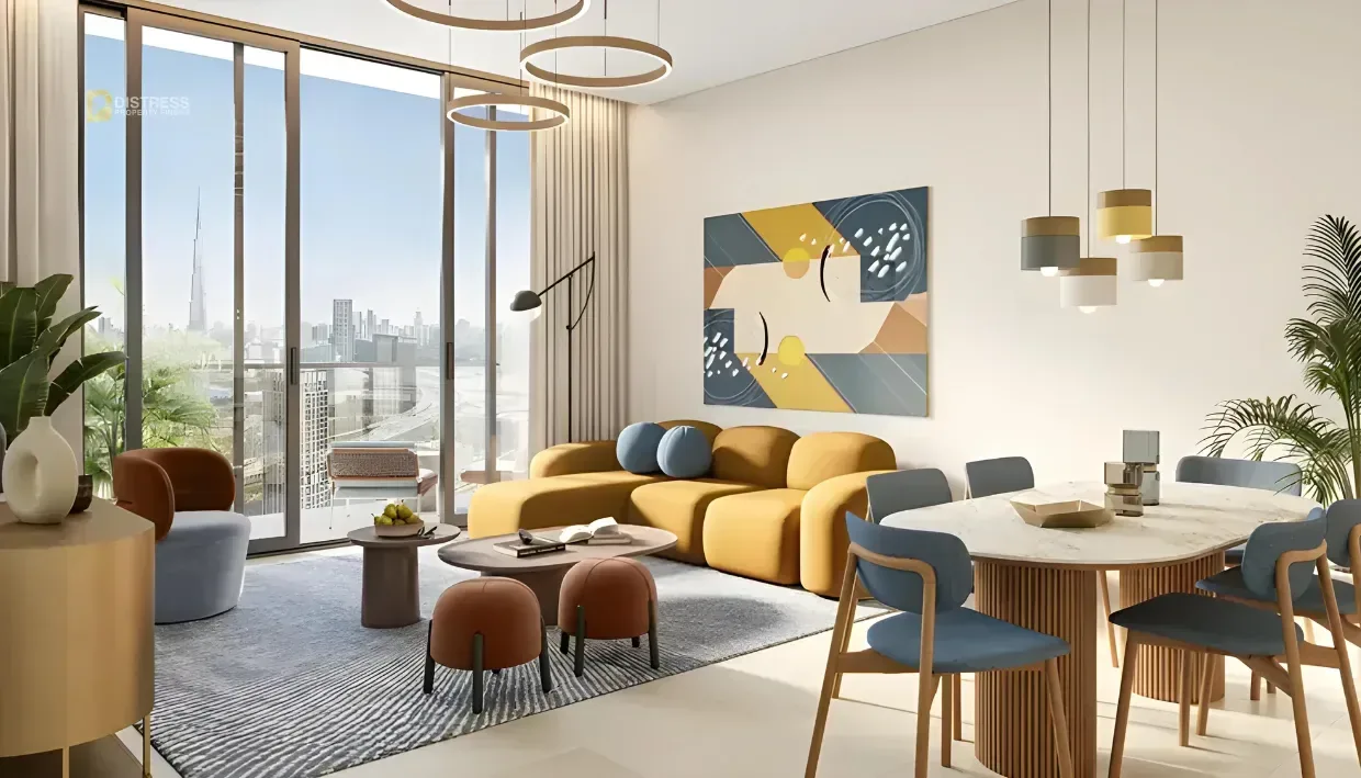 2-Bedroom Apartment Design Quarter at d3 - Tower B Dubai Design District — At Dubai District By Meraas Dinning Area