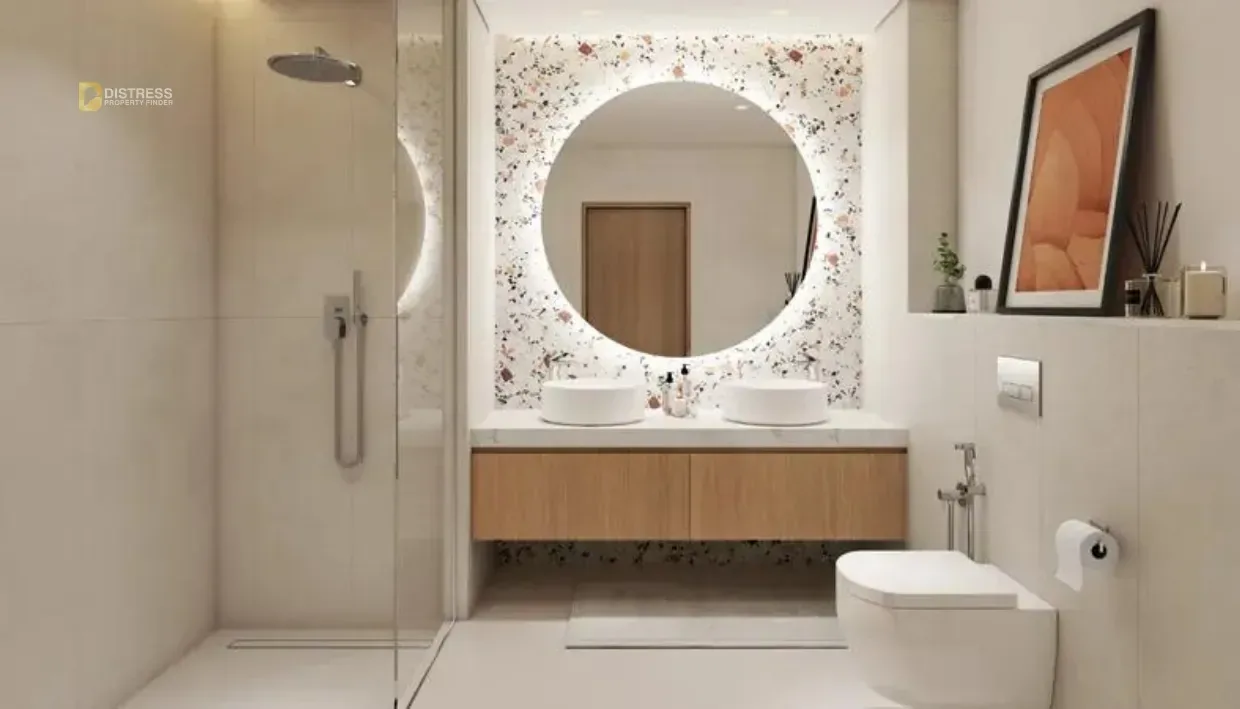 2-Bedroom Apartment Design Quarter at d3 - Tower B Dubai Design District — At Dubai District By Meraas Bathroom
