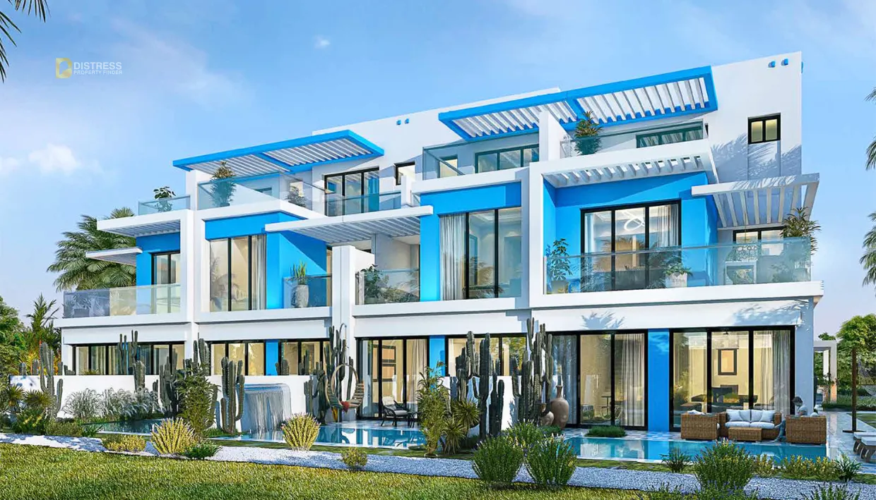 Dubai distress property Distress Deal 4BR E-Series Townhouse in Santorini 2, Damac Lagoons 7030 PP AED 2.97M