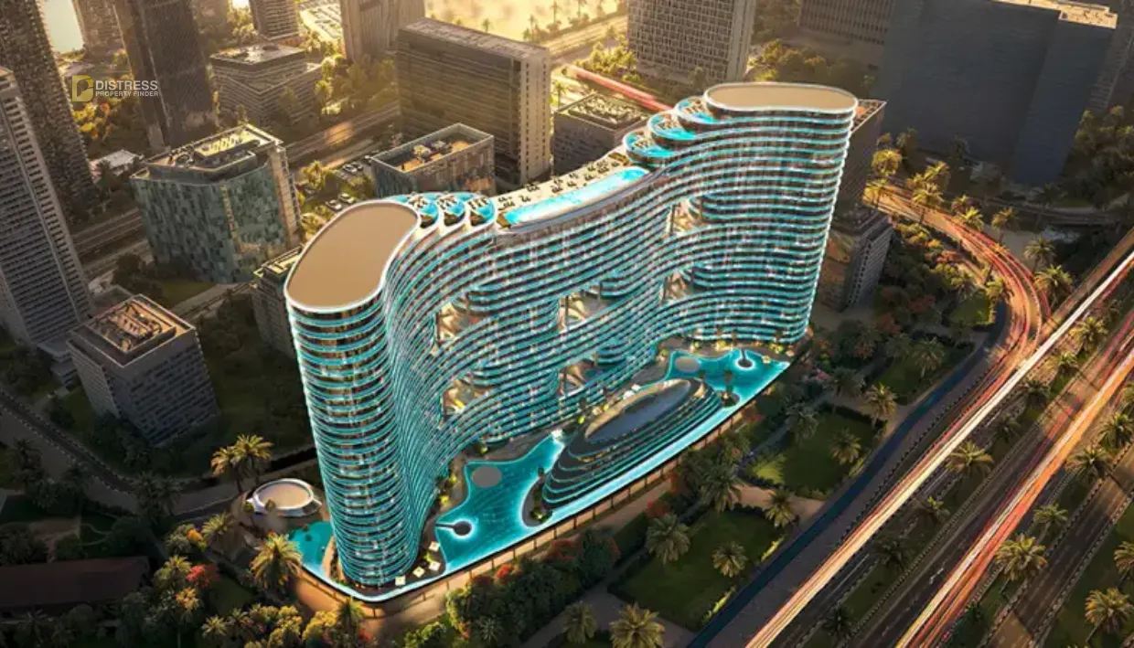 Binghatti Aquarise at Business bay by Binghatti - building view