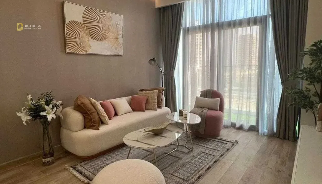 1-Bedroom Apartment The East Crest Jumeirah Village Circle — By Meteora Living Room
