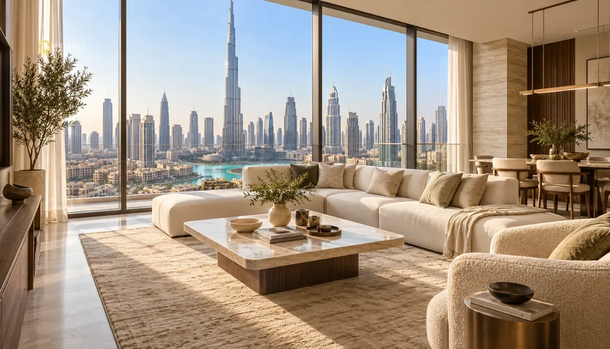 Commercial Building Emaar Square Downtown Dubai — Living Room