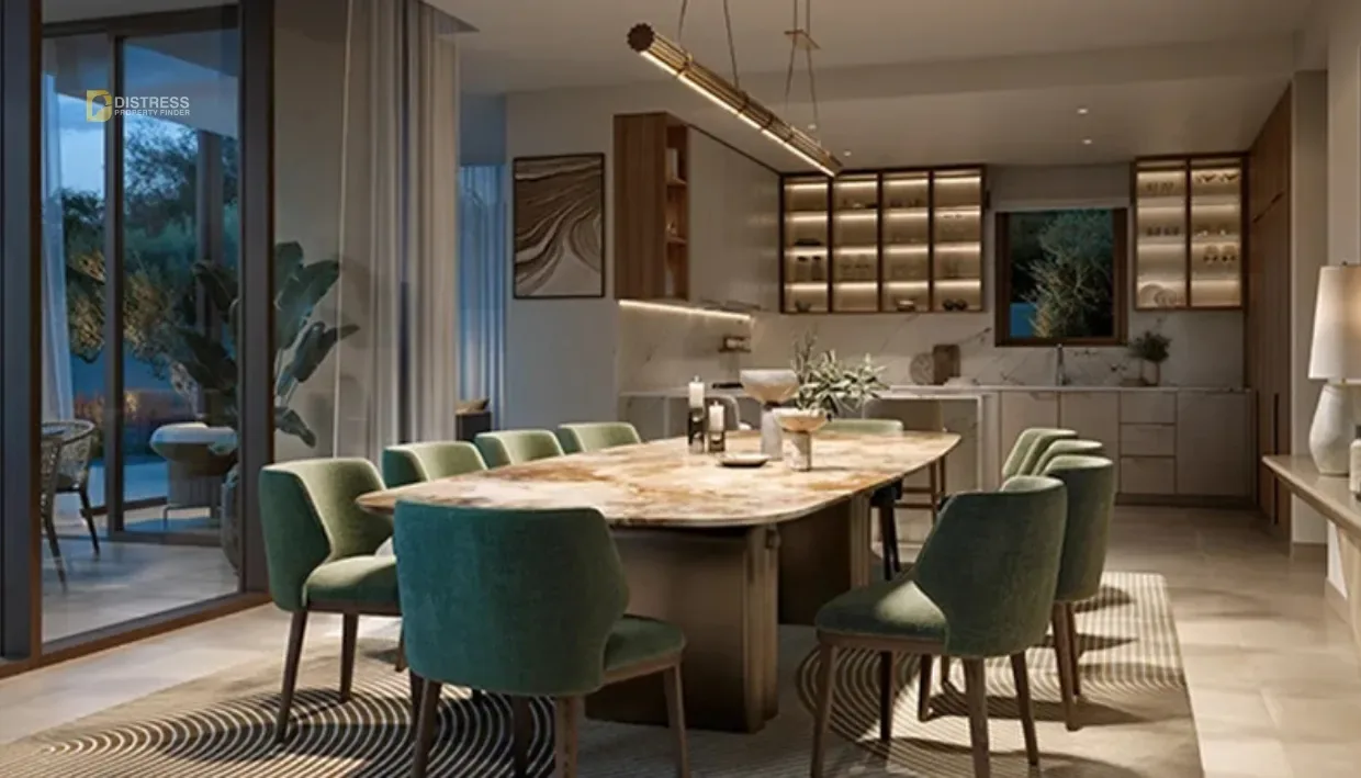 4-Bedroom Villa The Valley Dubai — Dinning Area