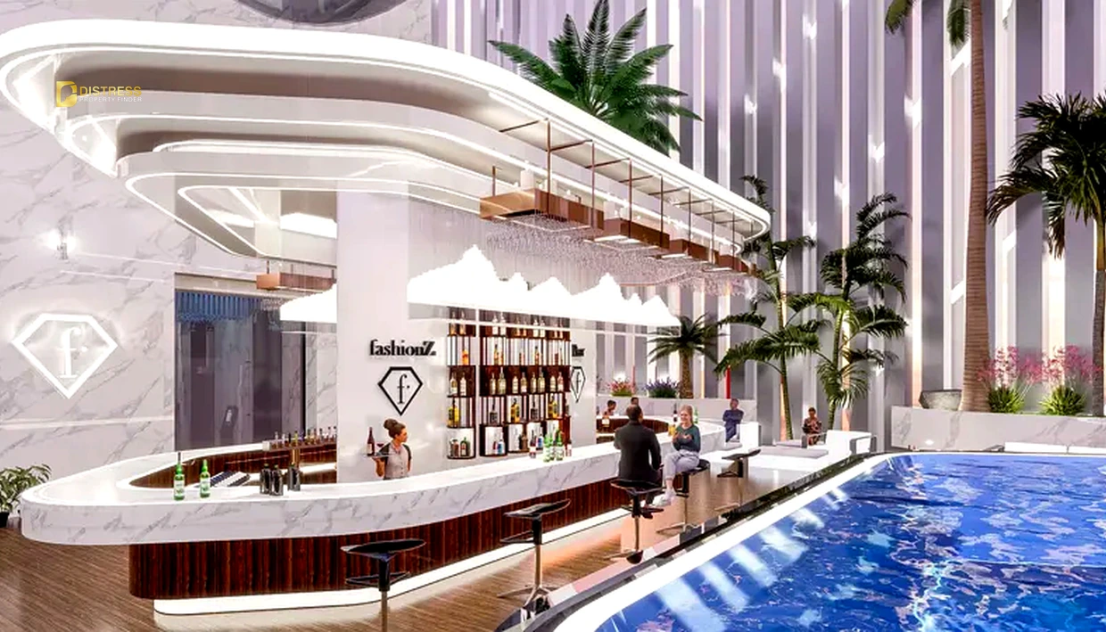 Fashionz at Jumeirah Village Triangle, Dubai Danube Properties - pool bar 1