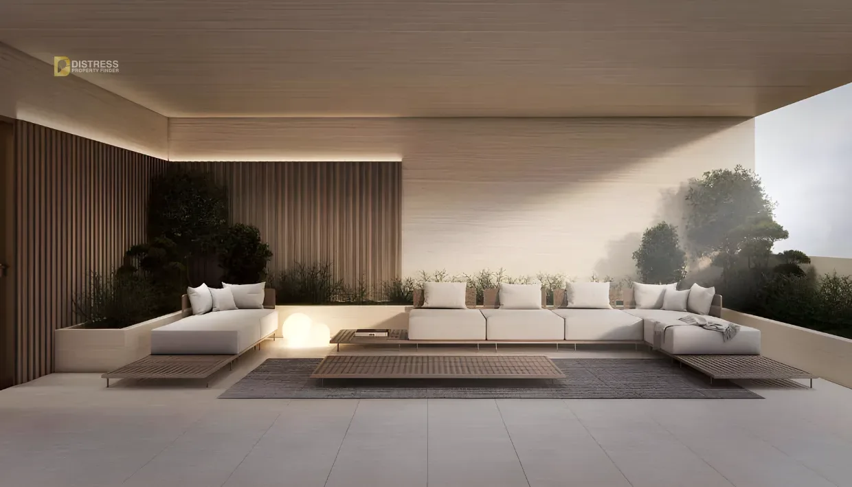 4-Bedroom Townhouse Keturah Reserve Mohammed Bin Rashid City — At District Dubai By Mag Living Room