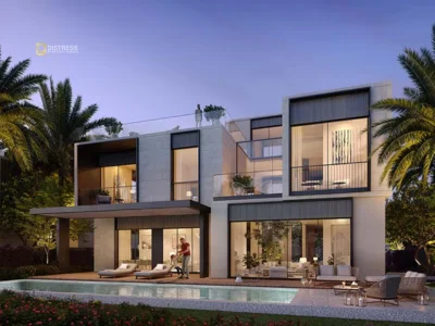 Lowest Priced 5BR Inner Corner Villa | Palm Hills Dubai Hills Estate | AED 22.999M | Elie Saab Designed Community | Prime Inner Corner Plot | Direct Unobstructed Park Views | Private Garden | 7,104 Sq Ft | Contemporary Finishes