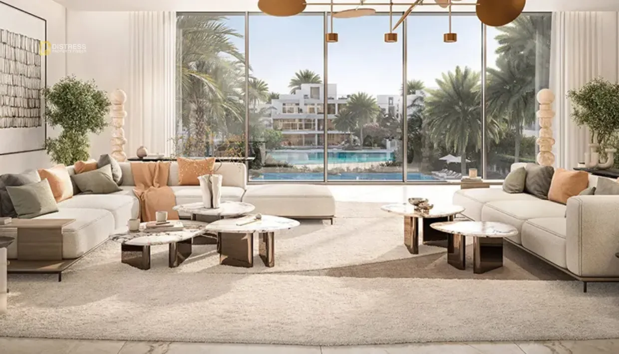 5-Bedroom Villa Mirage The Oasis — By Emaar At Living Room