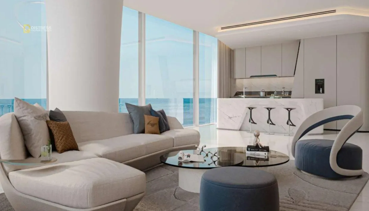3-Bedroom Apartment Oceano - Tower A Al Marjan Island — Living Room
