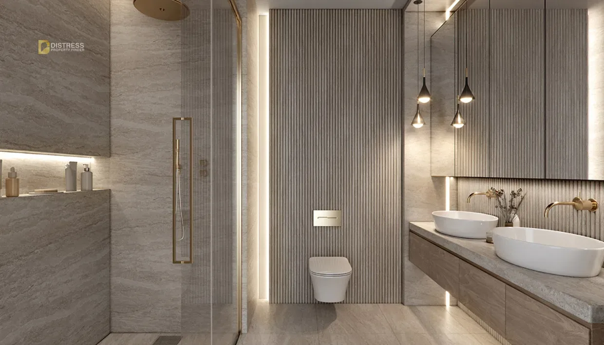 2-Bedroom Apartment ONDA Business Bay — By Kasco Properties At Bathroom