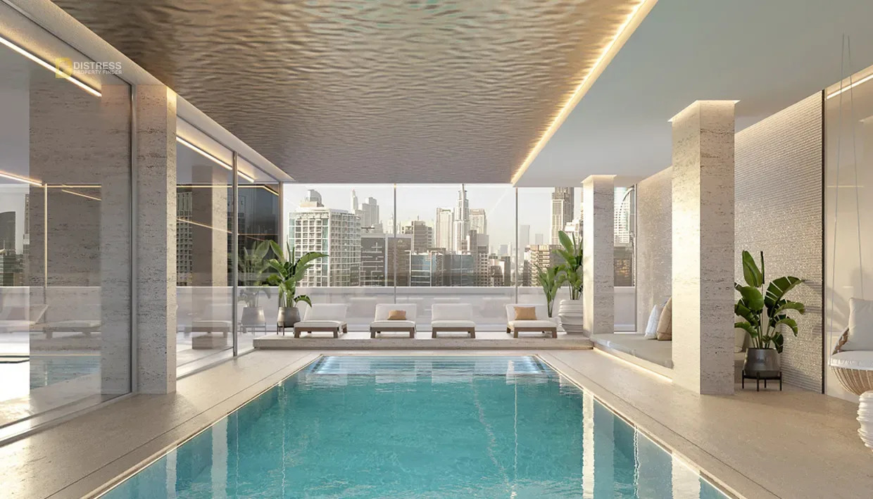 2-Bedroom Apartment ONDA Business Bay — By Kasco Properties At Swimming Pool