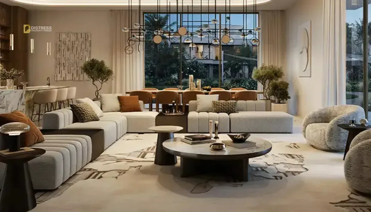 5-Bedroom Villa Palace Villas Ostra The Oasis. At Dubai By Emaar Properties Living Room. 5-Bedroom Villa Palace Villas Ostra The Oasis — At Dubai By Emaar Properties Living Room