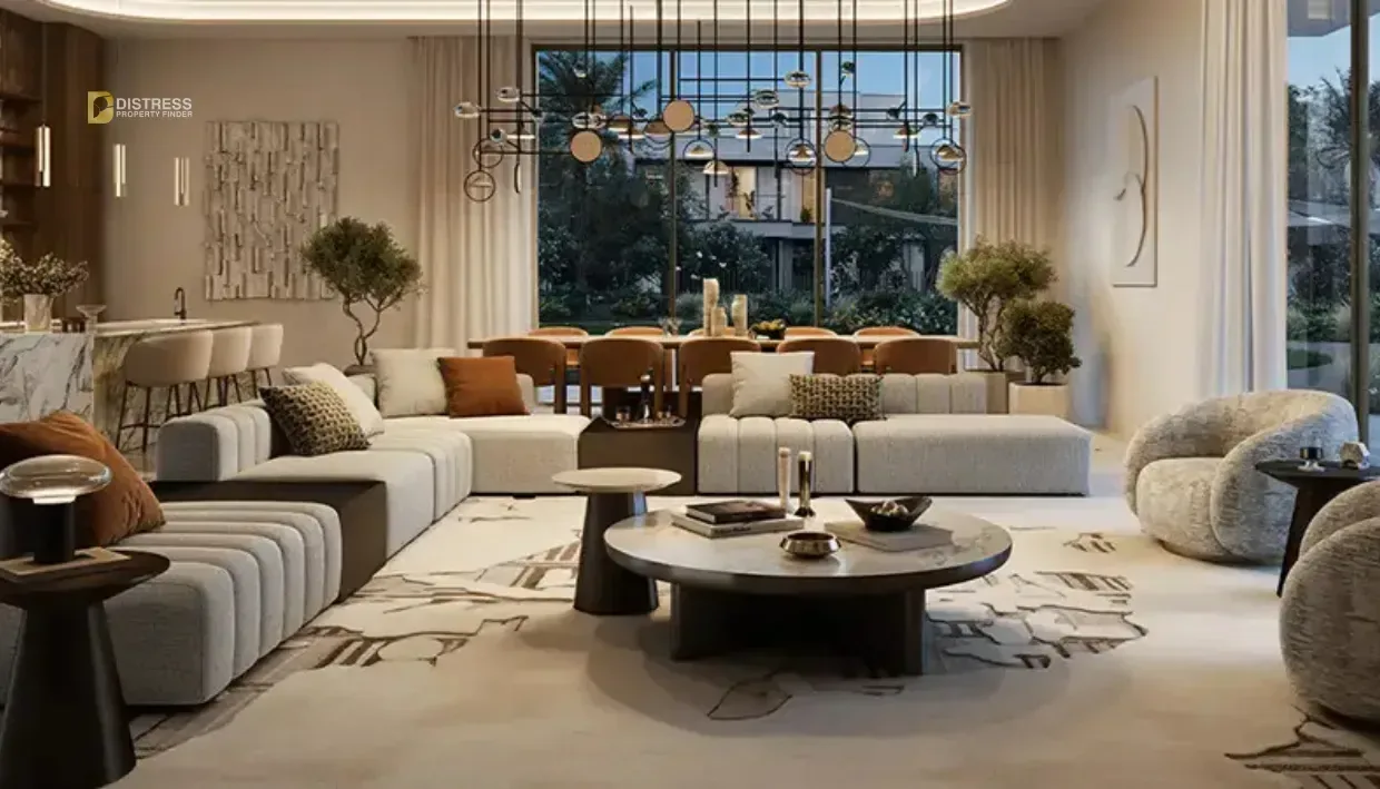 5-Bedroom Villa Palace Villas Ostra The Oasis — At Dubai By Emaar Properties Living Room