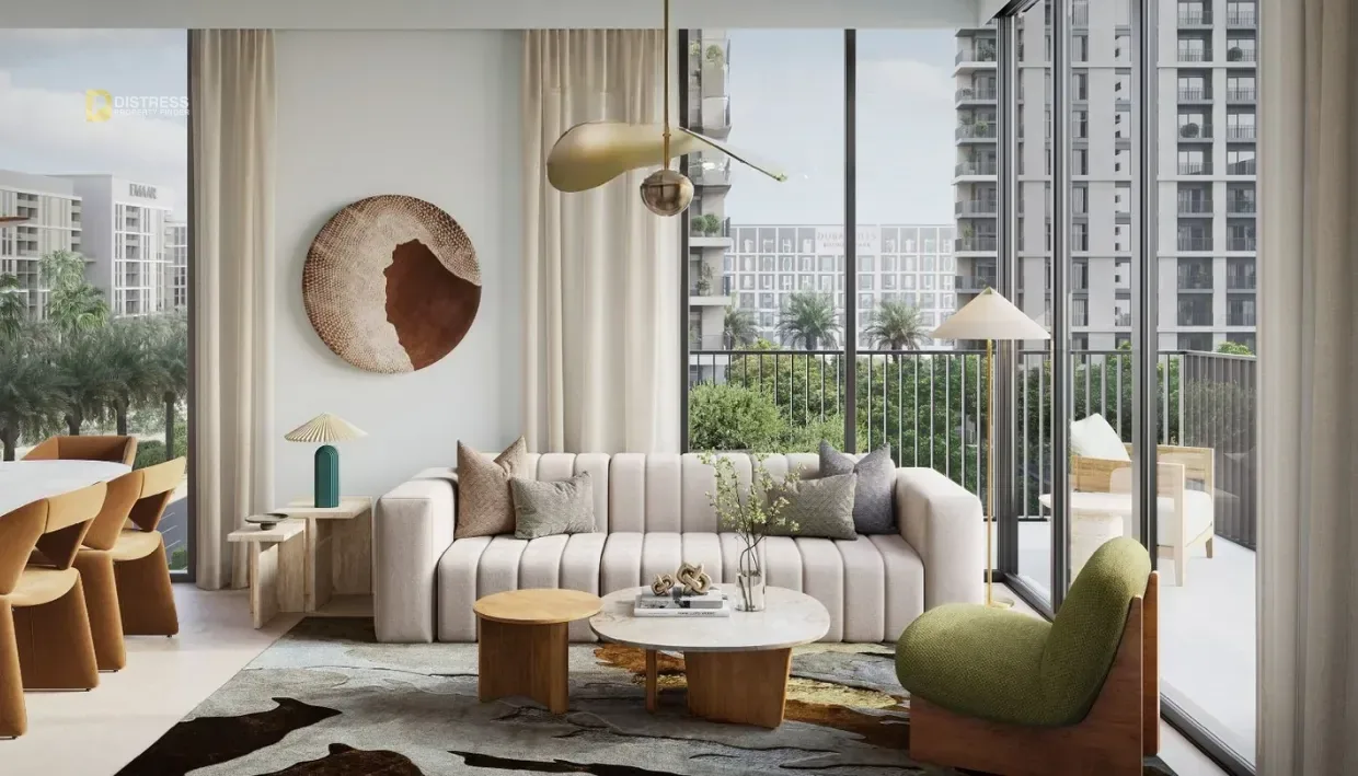 2-Bedroom Apartment Park Lane Dubai Hills Estate — Emaar By At Estate Living Area