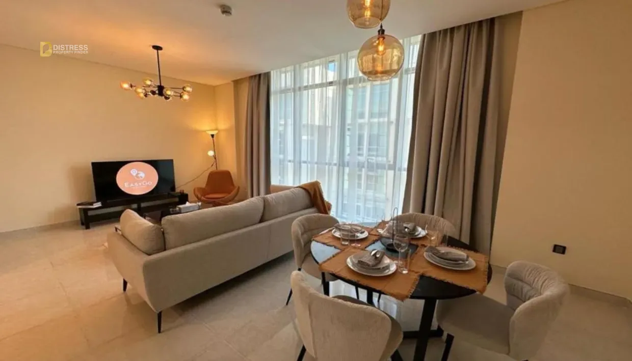 2-Bedroom Apartment The Polo Residence Meydan — The Living Room