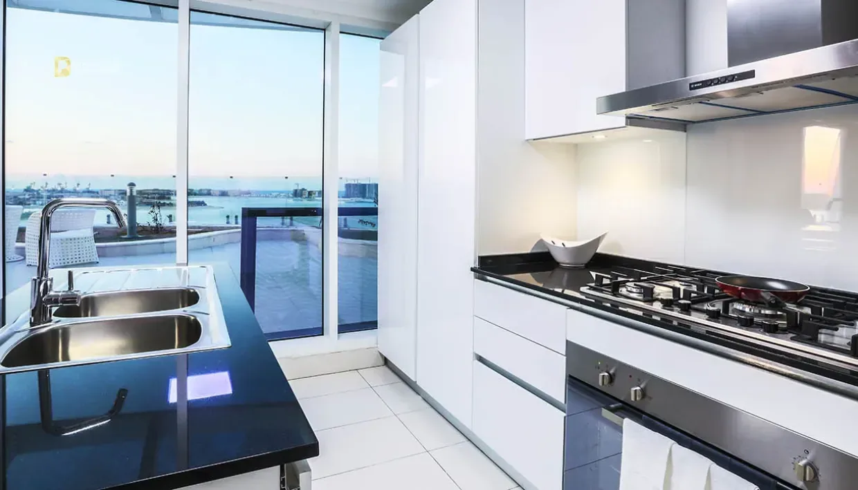 2-Bedroom Apartment Royal Bay by Azizi Royal Bay — By Kitchen