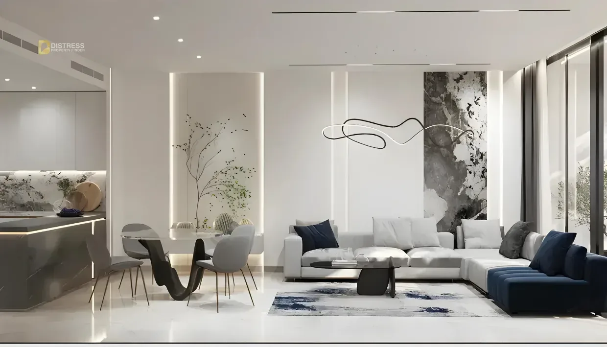 2-Bedroom Apartment Samana Ivy Gardens Dubailand Residence Complex — Studio With For Sale In Wadi Lounge