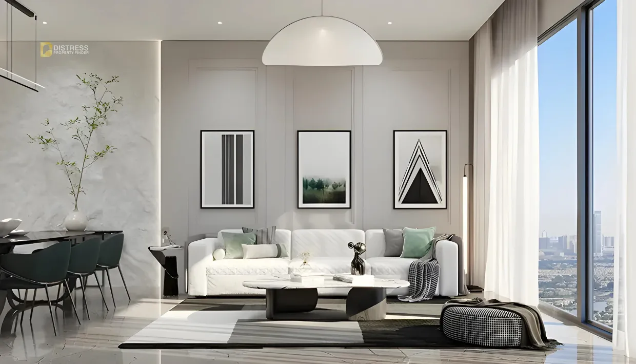Samana Lake Views 2 at Dubai Production City - living area with dinning