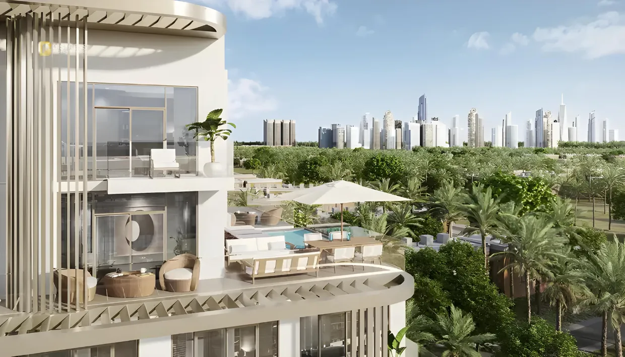 Serene Gardens 1 by Prescott at Al Furjan - outdoor view