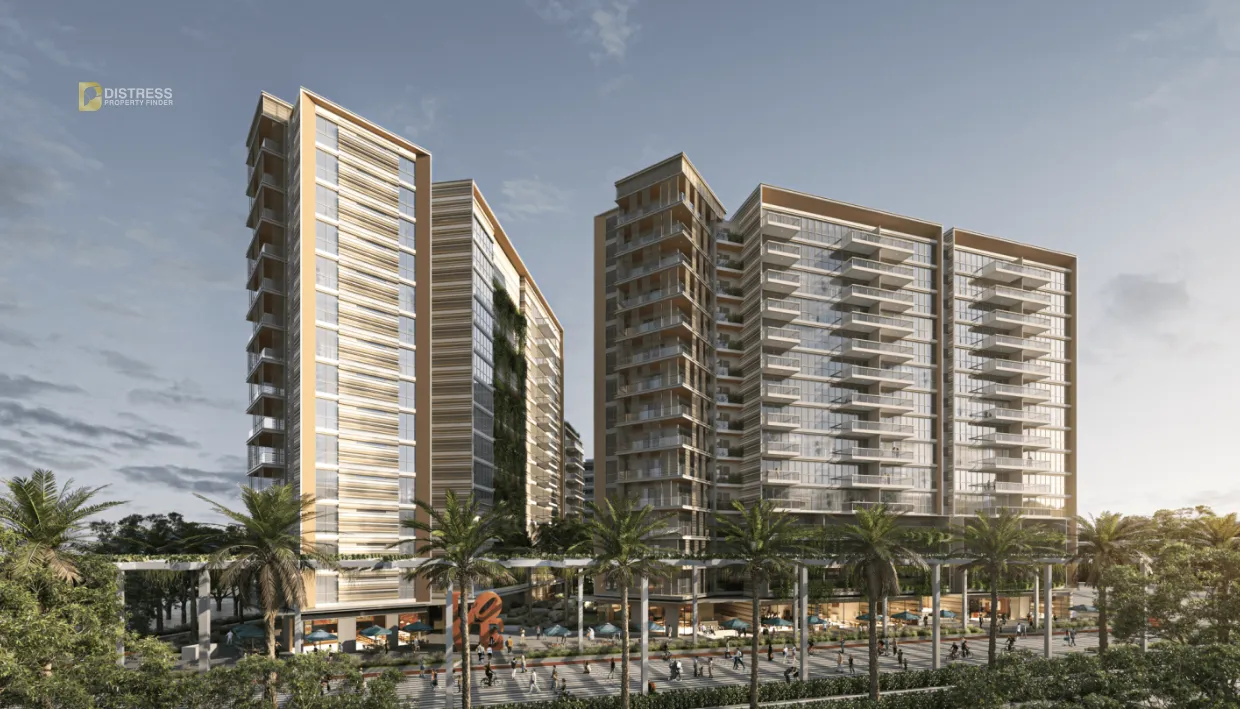 Dubai distress property Sky Residences 3BR Expo City Dubai 2.9% below OP Expo City Pavilion and Community View