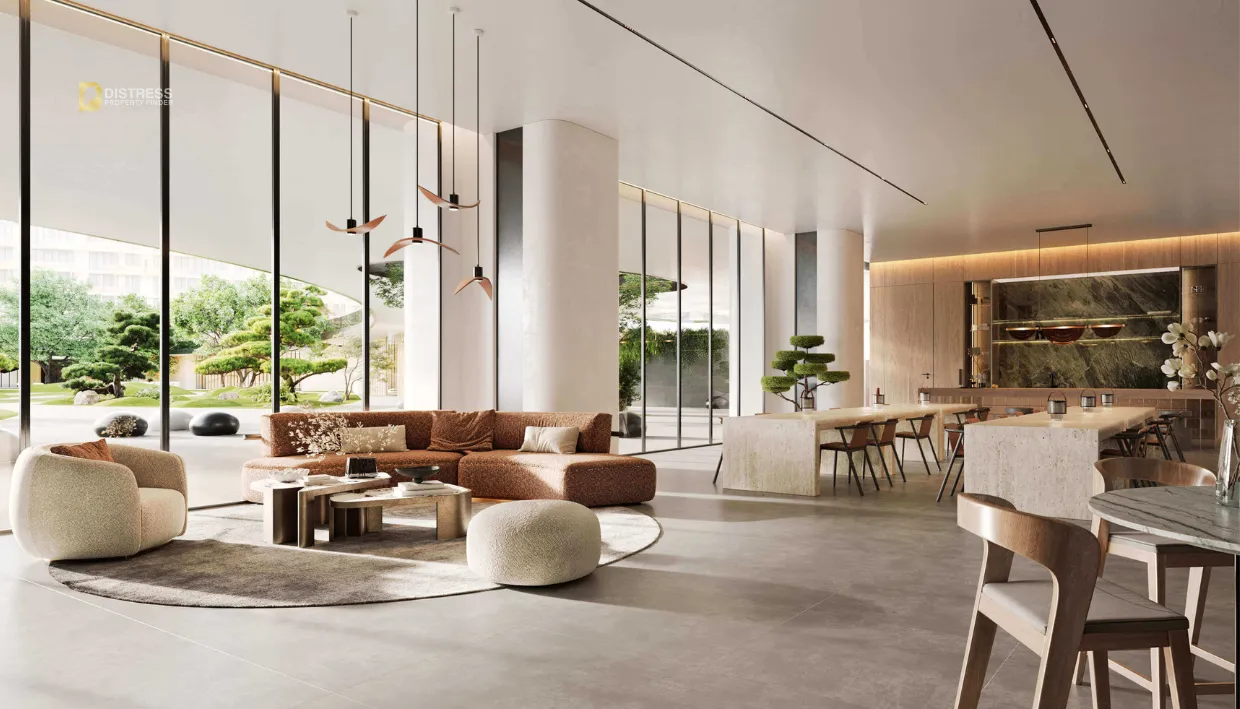 Bora Bora 2 at Damac Islands, Dubai - living area