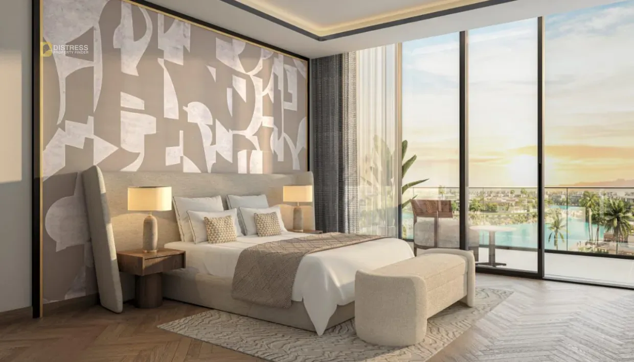 Studio Apartment Azizi Arian Downtown Jebel Ali — At Jabel By Development Bedroom