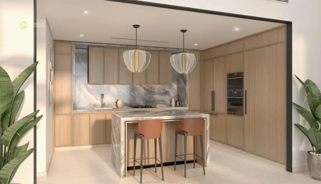 Studio Apartment Azizi Arian Downtown Jebel Ali — At Jabel By Development Kitchen