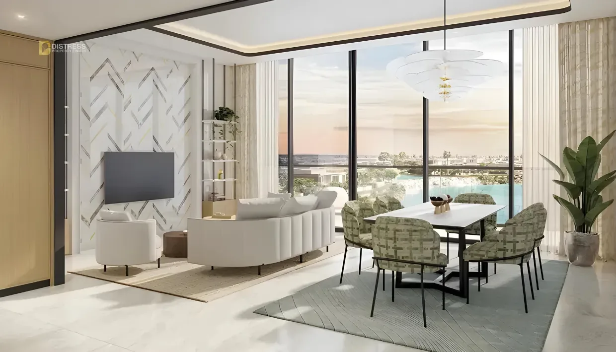 Studio Apartment Azizi Venice Dubai South — At Living Room