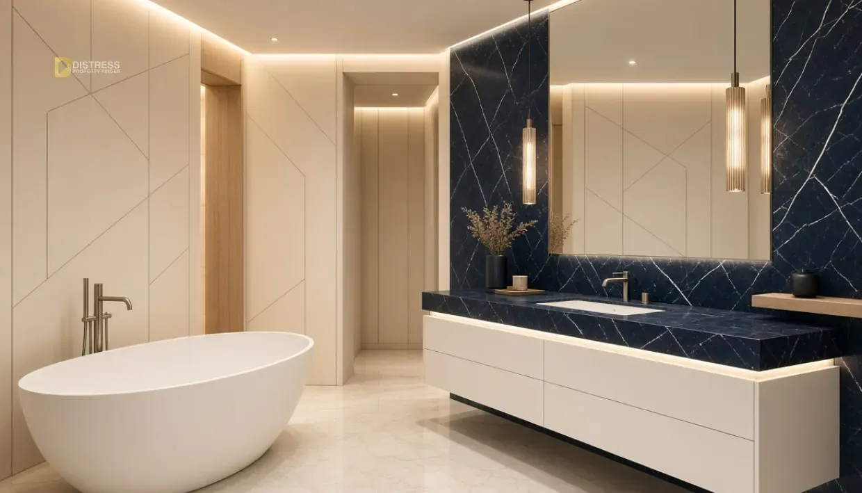 Studio Apartment Binghatti Skyhall Business Bay — Bathroom